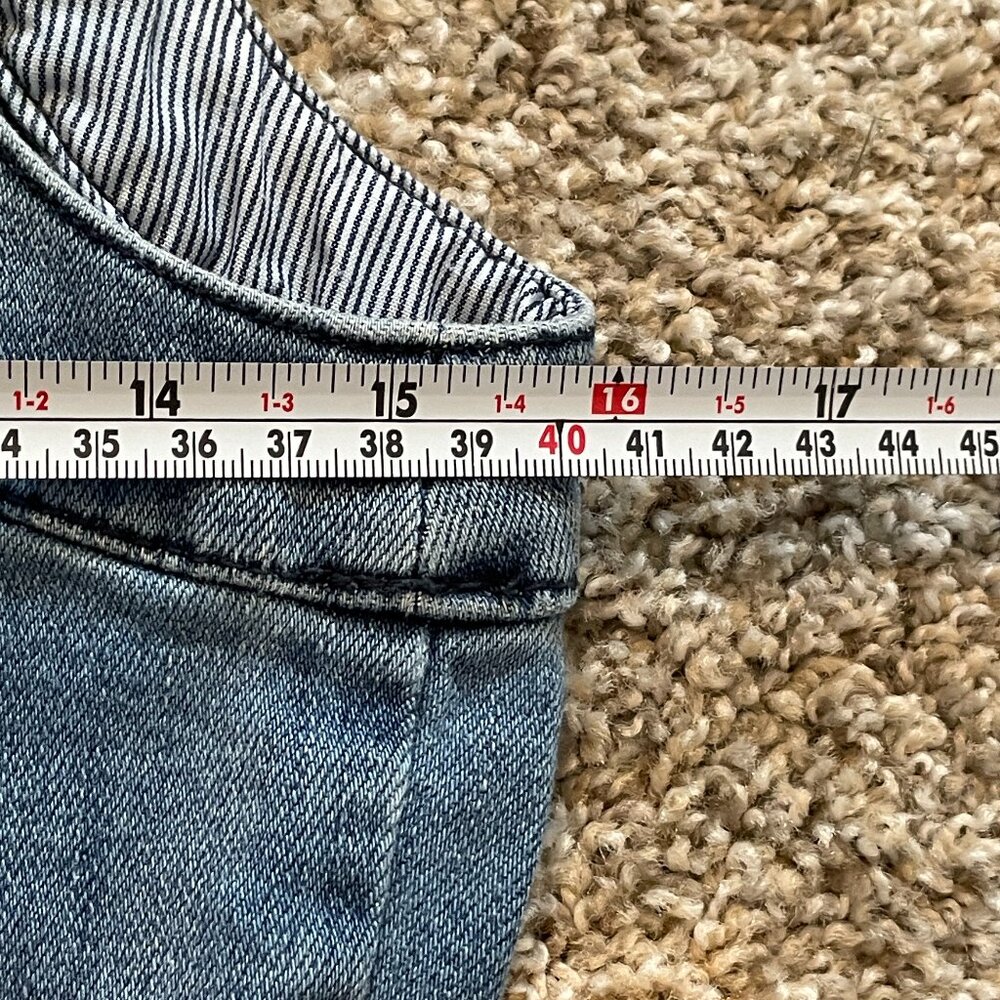 Anthropologie Pilcro and the Letterpress Denim Overall Jumpsuit Size 8 - Picture 6 of 13